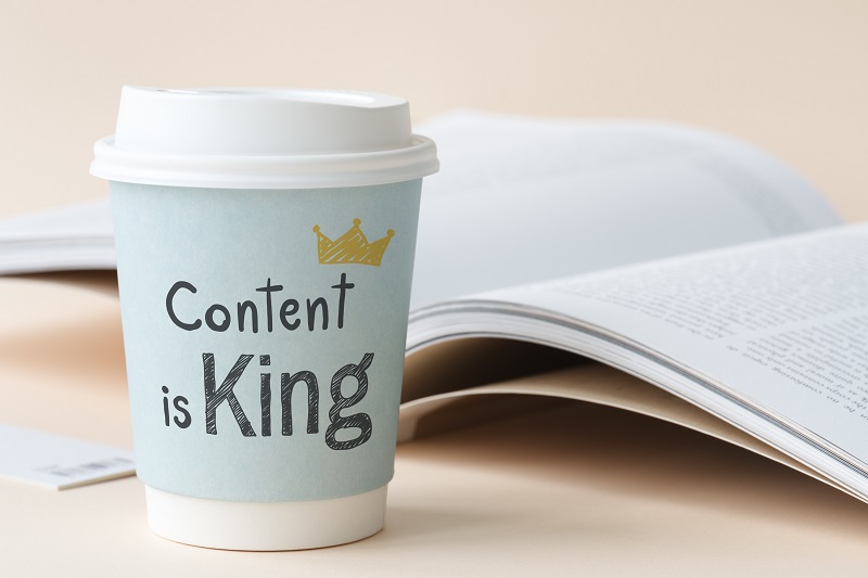 Coffee cup mockup content is king