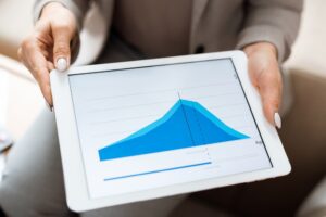 declining digital graph